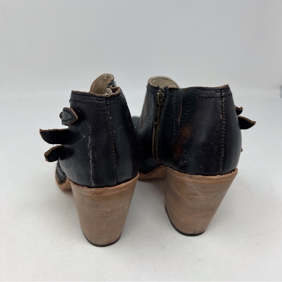 FREEBIRD BY STEVEN Gate Leather Ankle Boot Women’s Size 10 Boho Distressed Fall - Picture 4 of 12
